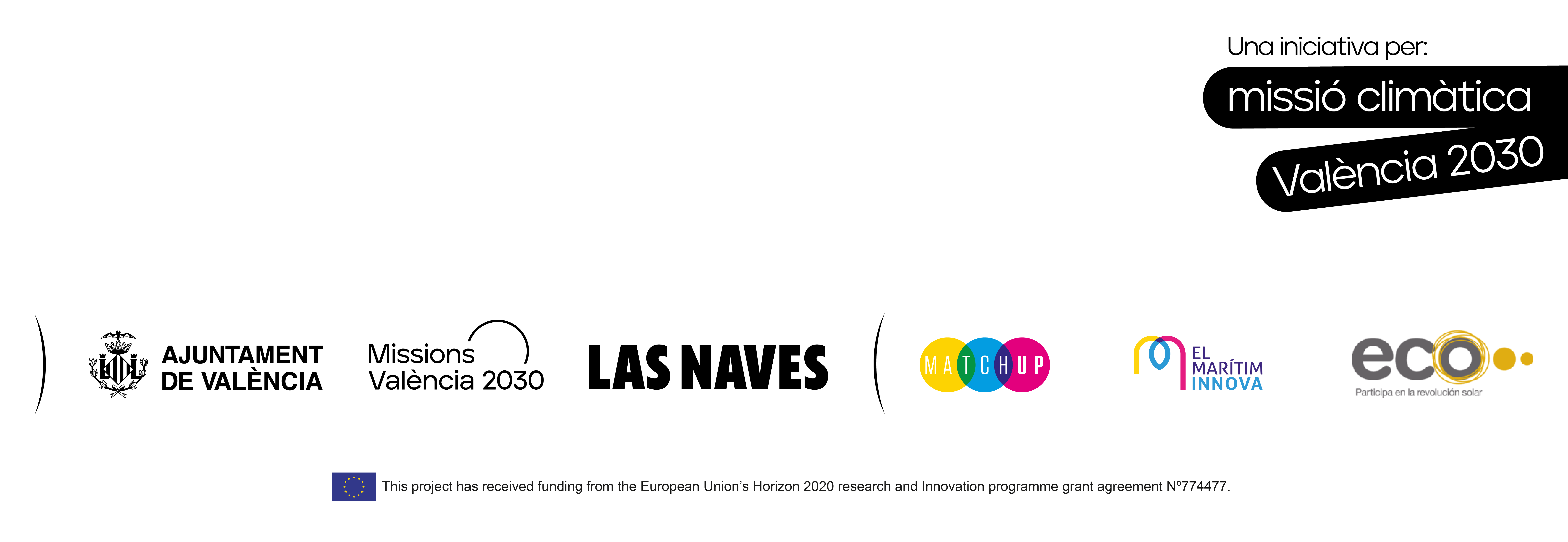 Logotips institucionals de la página web en valencià