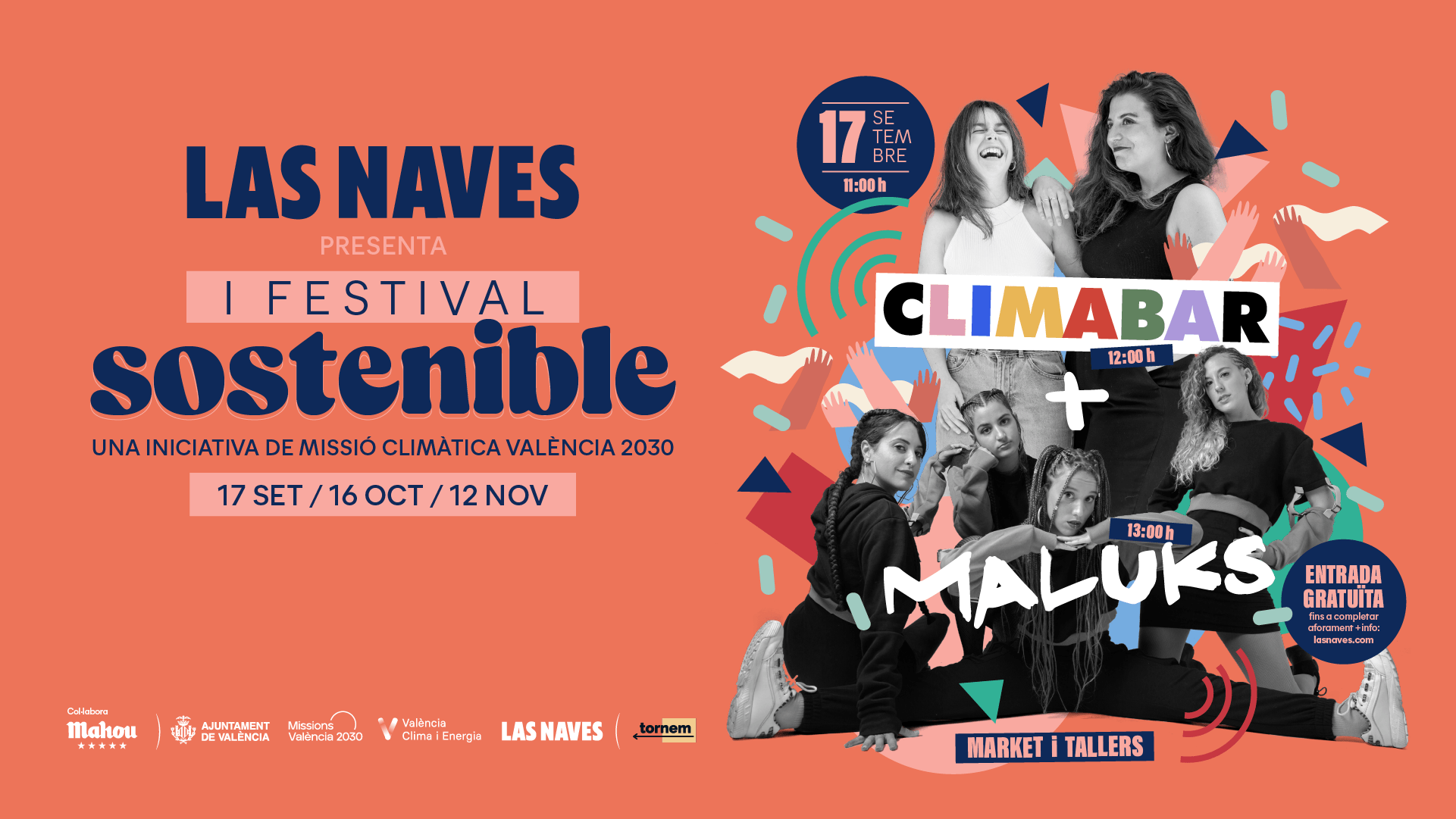 Cartell anunciador del I Festival Sostenible de Las Naves