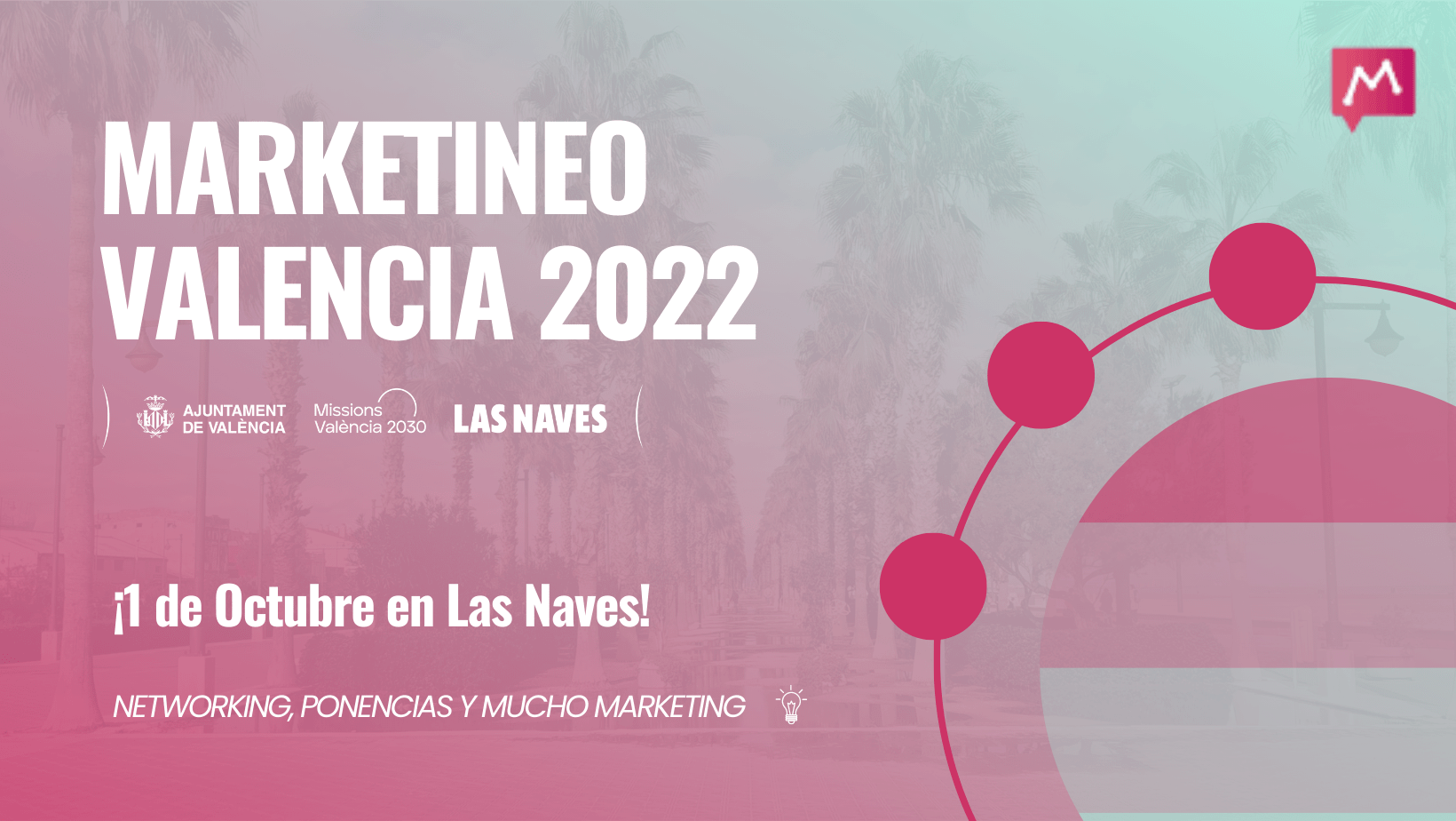 Cartel anunciador de Marketineo Valencia 2022