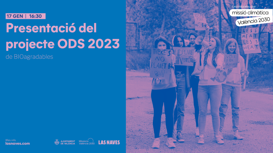 Cartel de la presentación del proyecto BIOagradables ODS 2023