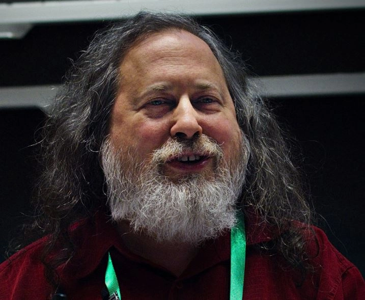 Fotografía de Richard M. Stallman fundador del software libre